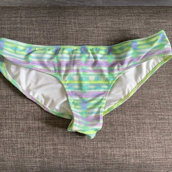Green purple tie dye inspired hipster bikini L - Picture 1 of 9